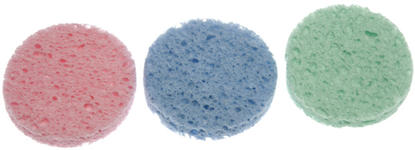 Комплект спонжей для ухода за кожей 70 mm 12шт цветн EUROSTIL ; упак (12 шт), 01355