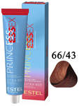 ESTEL PC66/43 Крем-краска для волос ESTEL PRINCE Extra Red, 66/43 Темно-русый медно-золотистый, PC66