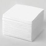 Салфетки бумажные однослойные ЧИСТОВЬЕ Бумага Белый 24х24 см; 100шт (в кор. 48шт), 03-773