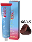 ESTEL PC66/45 Крем-краска для волос ESTEL PRINCE Extra Red, 66/45 Темно-русый медно-красный , PC66/4