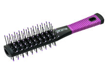 Щётка туннельная для волос двухсторонняя, черно-фиолетовая HARIZMA  ; упак (120 шт), h10608-07