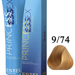 ESTEL 9/74 Крем-краска ESTEL PRINCESS ESSEX, блондин коричнево-медный , PE9/74