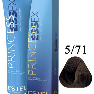 5/71 Крем-краска ESTEL PRINCESS ESSEX, светлый шатен коричнево-пепельный 60 мл, PE5/71