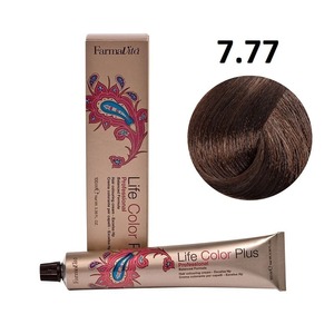 FARMAVITA Life Color Plus 7.77 Блондин интенсивный светлый, коричневый кашемир100 мл, 1777
