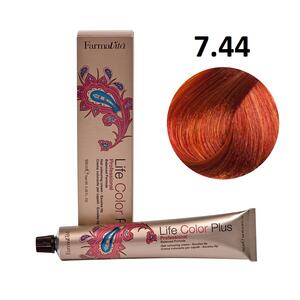 FARMAVITA Life Color Plus 7.44 Блондин насыщенно медный 100 мл, 1744