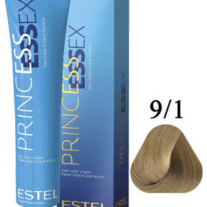 ESTEL 9/1 Крем-краска ESTEL PRINCESS ESSEX, блондин пепельный/ серебро, PE9/1